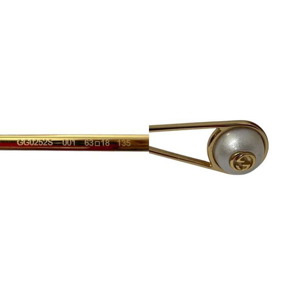 Gucci Vintage Rectangular Glasses Gold Clear - image 3